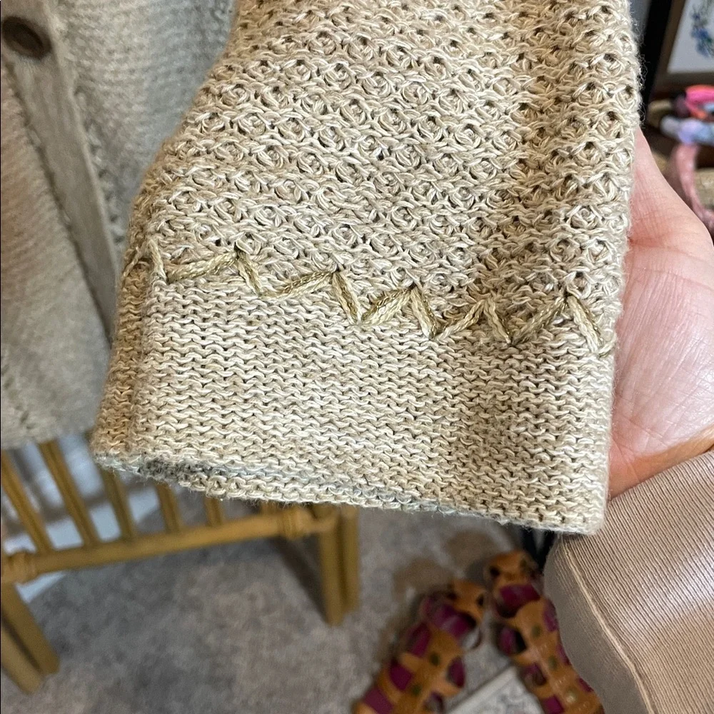 Coldwater Creek Taupe Button-Up Cardigan - Picture 5 of 7